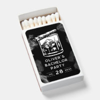 Modern Bachelor Party Cigars and Whiskey Black