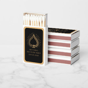 Modern Bachelor Party Groomsmen Wedding Party Gift Matchboxes