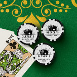 Modern Bachelor Party Poker Playing Card Casino Poker Chips<br><div class="desc">Modern Bachelor Party Poker Playing Card Casino Poker Chips</div>