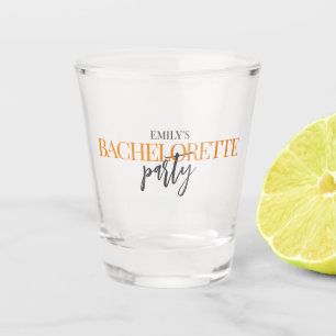 Modern Bachelorette Party Shot Glass