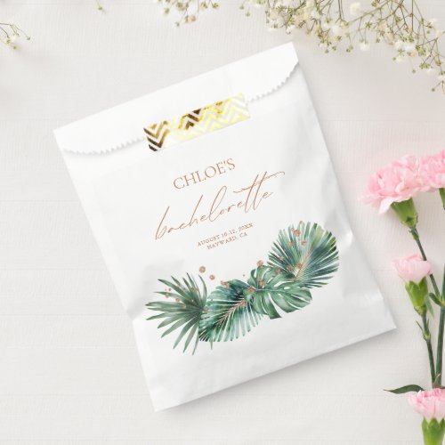 Modern Bachelorette Tropical  Diamond  Favor Bag