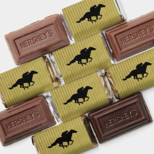 Modern Back & Gold Race Horse Derby Party  Hershey's Miniatures