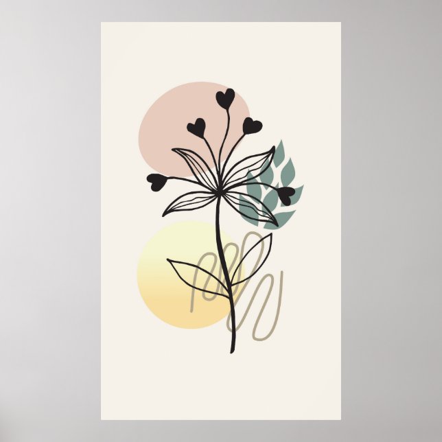 Modern background design poster (Front)