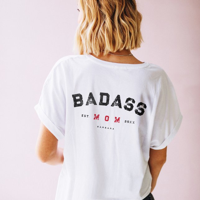 Modern BADASS MOM Single Strong Mom Women T-Shirt (Creator Uploaded)