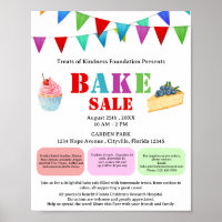 Modern Bake or Cake Sale Fundraiser