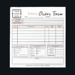 Modern Bakery Cafe Beige Order Form Notepad<br><div class="desc">Upgrade your bakery cafe's ordering process with our Modern Bakery Cafe Beige Order Form. This sleek and functional order form is designed to streamline your customers' experience.</div>