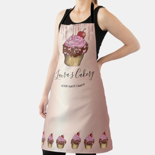 Modern Bakery Cupcake Chef Catering Sweets Pastry  Apron