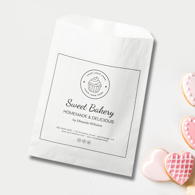 Modern Bakery Custom Logo Paper Bag (Modern Bakery Custom Logo Paper Bag)