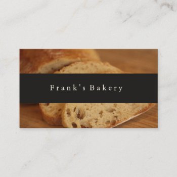 Modern Bakery Loaves Of Bread Business Card by sweeticedtea at Zazzle
