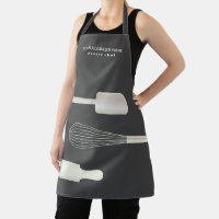 Bakery Pastry Chef Watercolor Baking Tools Apron
