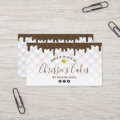 modern bakery pastry chef lettering business card | Zazzle