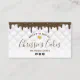 modern bakery pastry chef lettering business card | Zazzle