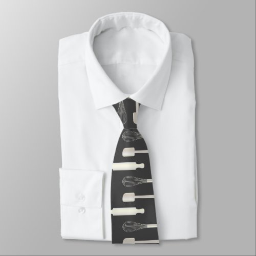 Modern Bakery Pastry Chef Neck Tie
