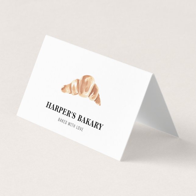Modern Bakery Professional Logo Business Card (Front)