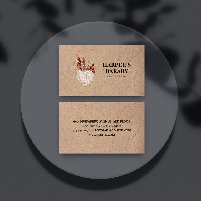 Modern Bakery Professional Logo Business Card (Creator Uploaded)