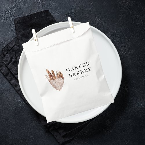 Modern Bakery Professional Logo Favor Bag