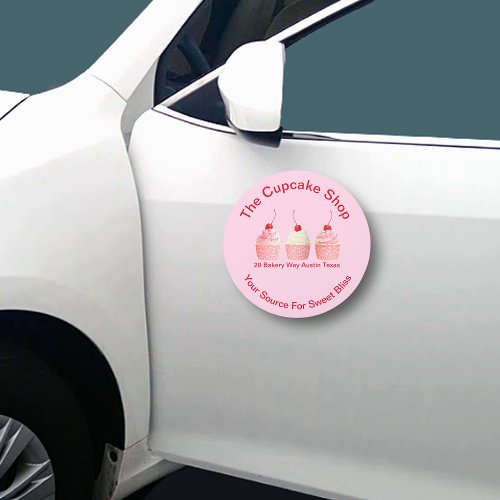 Modern Bakery Sweet Shop Business Car Magnets