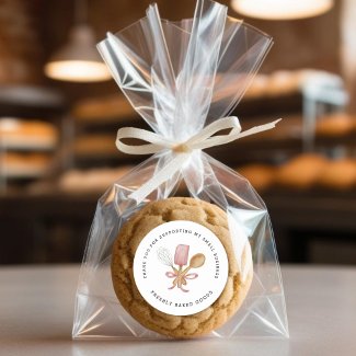 Modern Bakery Thank You Sticker
