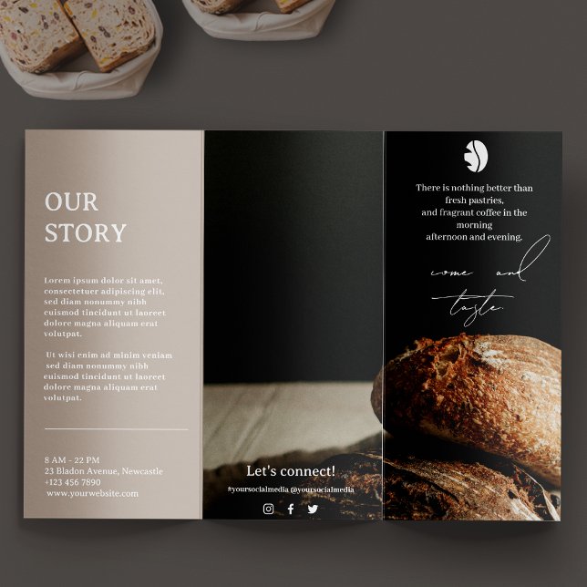 Modern Bakery Trifold Brochure