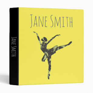 Modern ballet dancer modern dance 3 ring binder