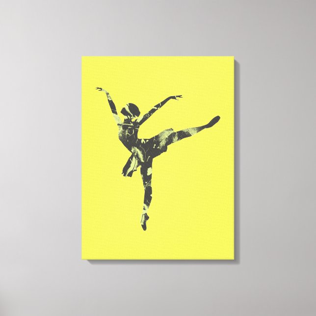 Modern ballet dancer modern dance canvas print (Front)