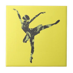 Modern ballet dancer modern dance ceramic tile