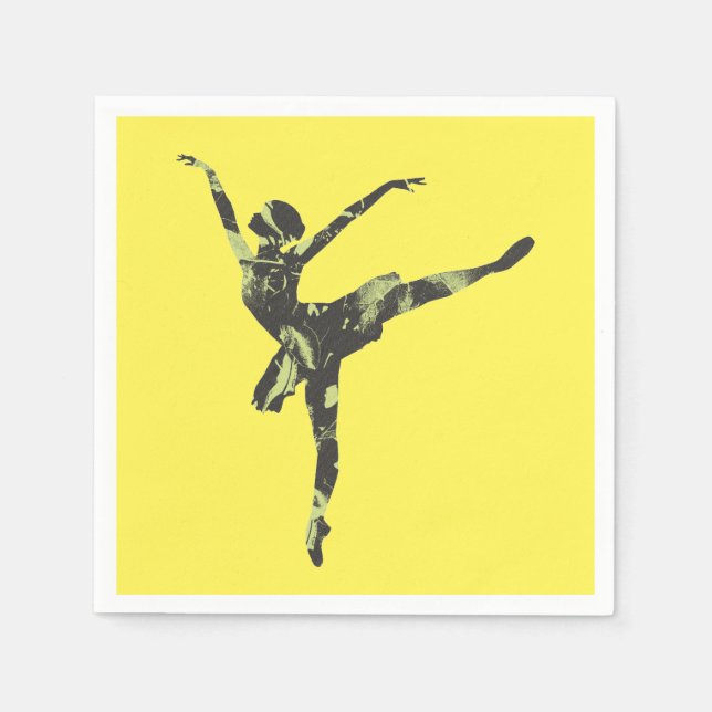 Modern ballet dancer modern dance napkins (Front)