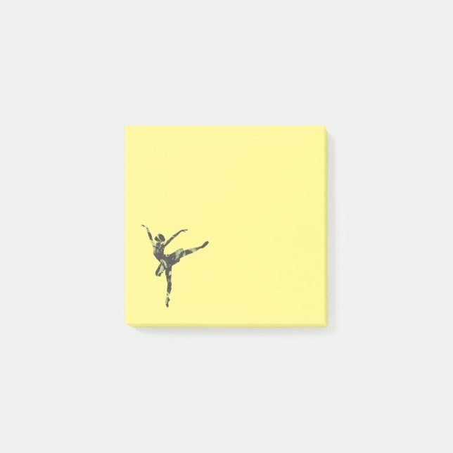 Modern ballet dancer modern dance post-it notes (Front)