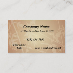 Modern Bamboo Leaves Business Card