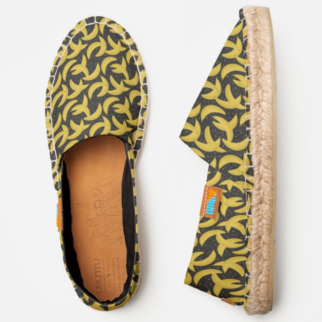Modern Bananas Pattern Espadrilles (Side)
