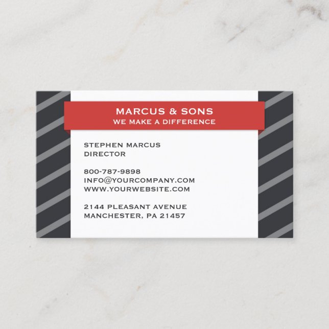 Modern Banner Business Card Template (Front)