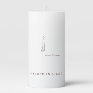 Modern Baptism/Communion/Confirmation Gift Pillar Candle