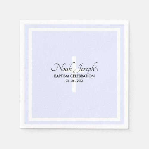 Modern BAPTISM Event Paper Party Napkin