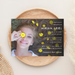 Modern Bar Mitzvah or Bat Mitzvah Photo Invitation<br><div class="desc">Gender neutral Bar Mitzvah and Bat Mitzvah invitation with photo feature.  Choose a color for the backer or add more photos.</div>