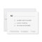 Modern Bar or Bat Mitzvah RSVP Card with Meals