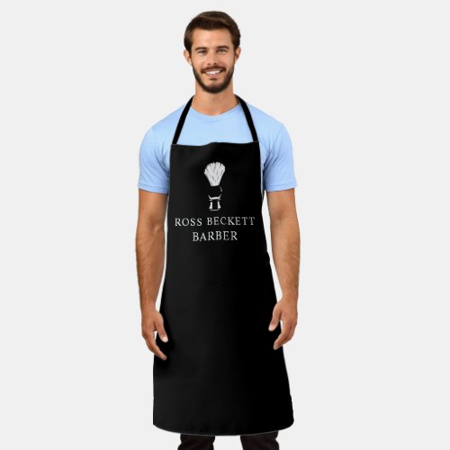 Modern Barber Black  Apron