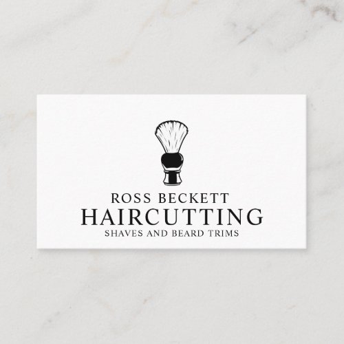 Modern Barber Hair Stylist Business Card