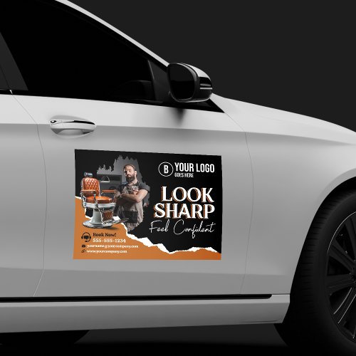 Modern Barber Shop Chair Hair Stylist Hairdresser Car Magnet