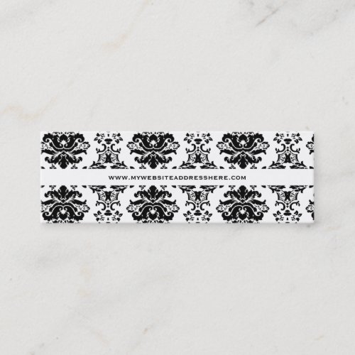 Modern Baroque Skinny Website Business Card