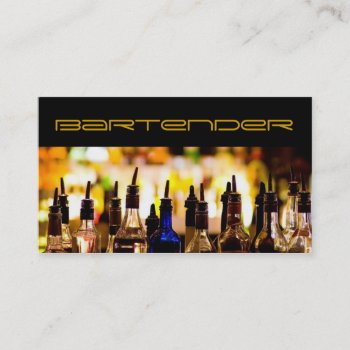 Modern Bartender Business Card by olicheldesign at Zazzle