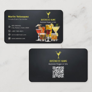 Modern bartender business   Casual Black Card