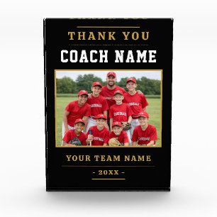 Modern Baseball Team Thank you Coach Acrylic Award