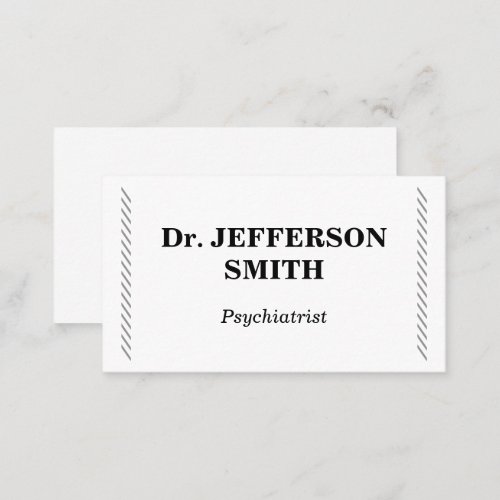 Modern  Basic Psychiatrist Business Card