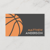 Modern basketball coach business cards (Front)