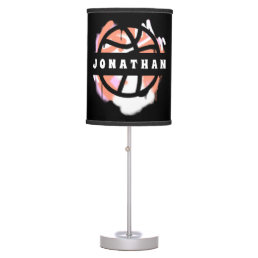 Modern Basketball Graffiti Player Name Cool Sport  Table Lamp