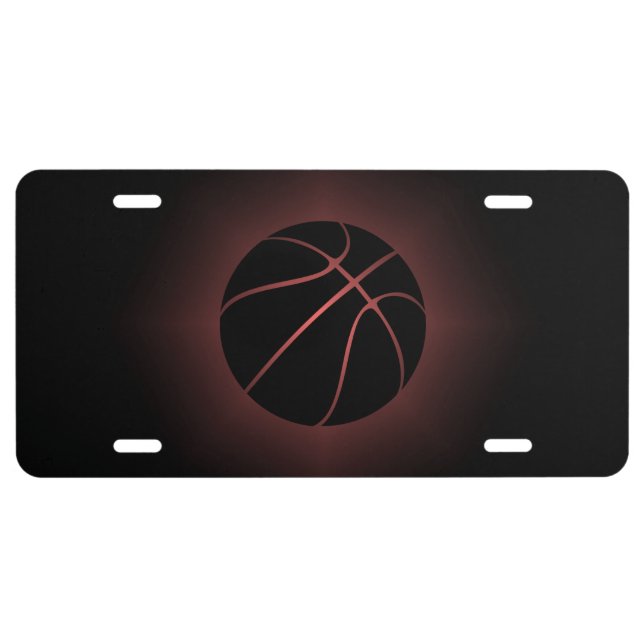 Modern Basketball License Plate (Front)