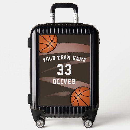 Modern Basketball Player Team Name Number Luggage