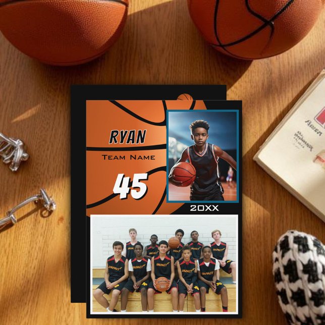 Modern Basketball Player Team Photo Memory Mate (Creator Uploaded)
