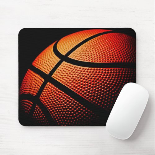 Modern Basketball Sport Ball Skin Texture Pattern Mouse Pad