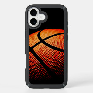 Modern Basketball Sport Ball Skin Texture Pattern iPhone 16 Plus Case